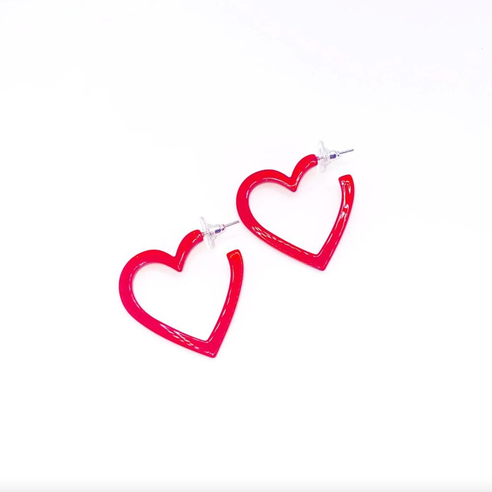 Red Heart Hoops - Picture 2 of 5